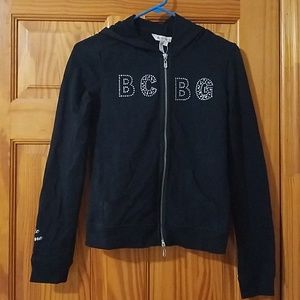 BCBGeneration Black Crystal Logo Hoodie